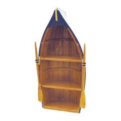 Scialuppa portaoggetti in legno realizzata a mano piccola