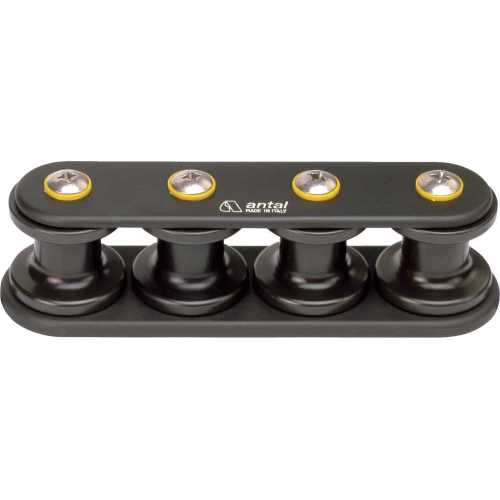 Rulliera passo 35 con puleggia Ø 28 in resina