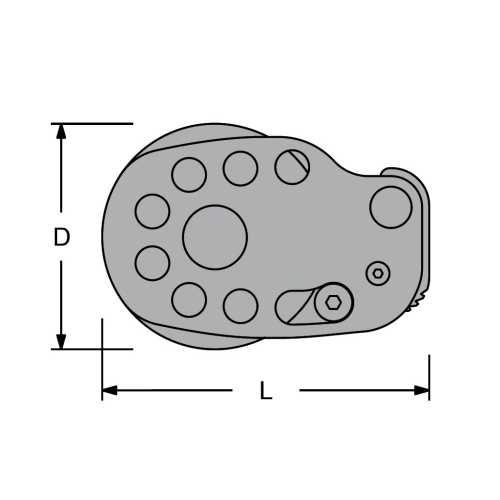 Bozzello singolo di rinvio Antal con stopper
