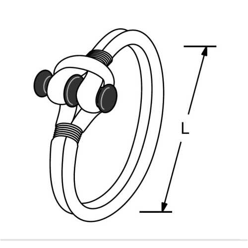 Anello in Dyneema apribile SNAP LOOP scalzato