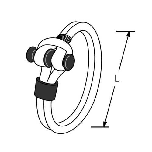 Anello in Dyneema apribile SNAP LOOP con calza