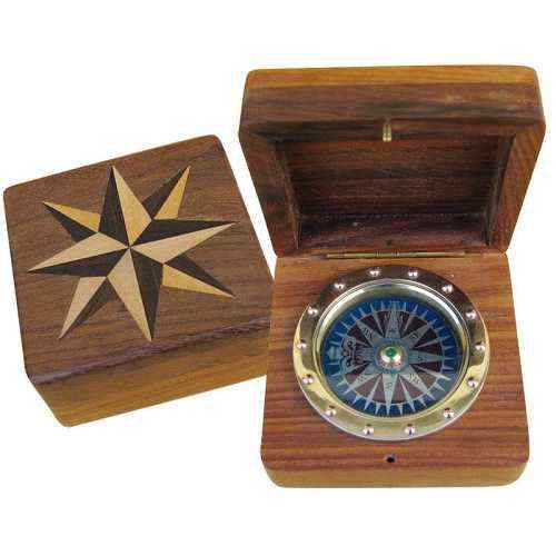 Bussola rosa dei venti completa di scatola