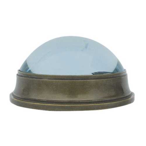 Bussola con vetro Ø 6 cm in ottone anticato lato