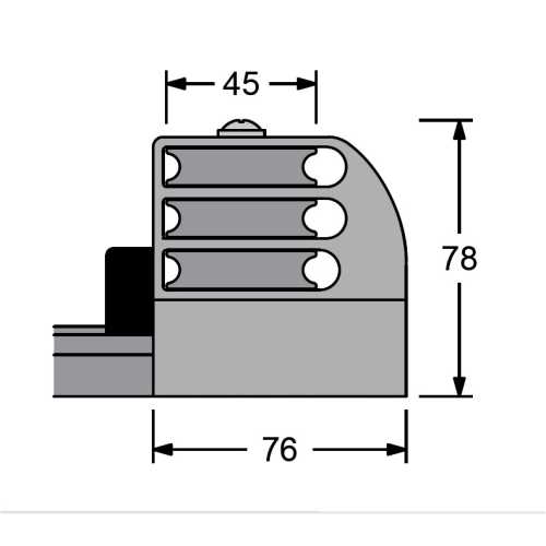 Terminale con 3 pulegge serie 110 Antal