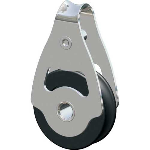 Bozzello singolo in acciaio puleggia Ø 40