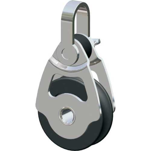 Bozzello singolo in acciaio puleggia Ø 34