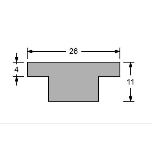 Rotaia a T 26 x 4 Antal