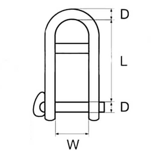 Grillo con chiusura a scatto inox AISI 316 con barretta carico di rottura dichiarato