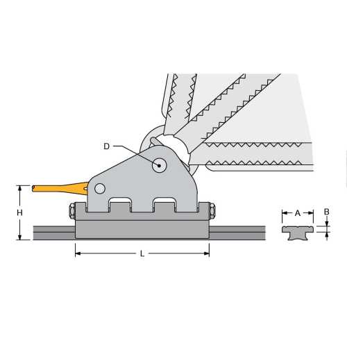 Carrello tesabase su fibra HS autolubrificante