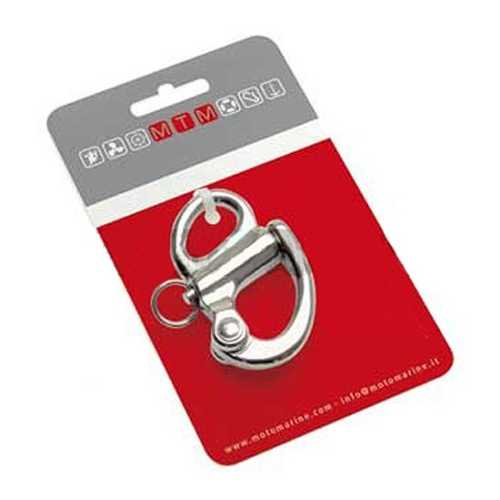 Moschettone a scatto con occhio fisso MTM 100 mm