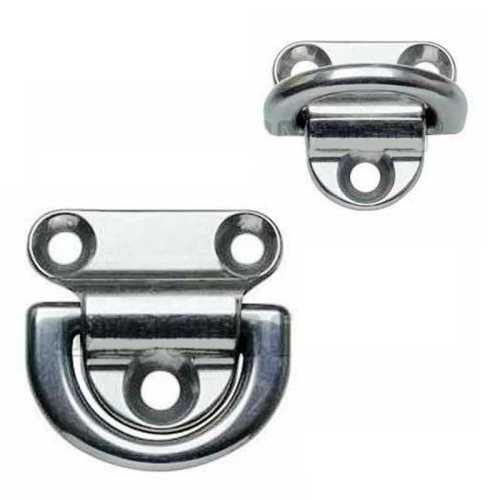 Anello abbattibile su piastra a 3 fori in acciaio Inox