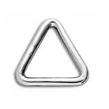 Anello triangolare in acciaio Inox