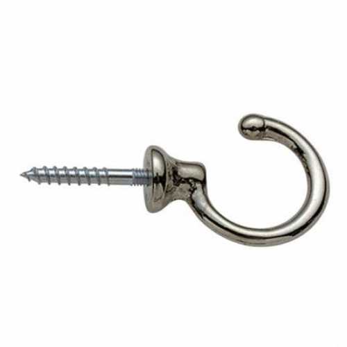 Gancetto portatazze in ottone cromato