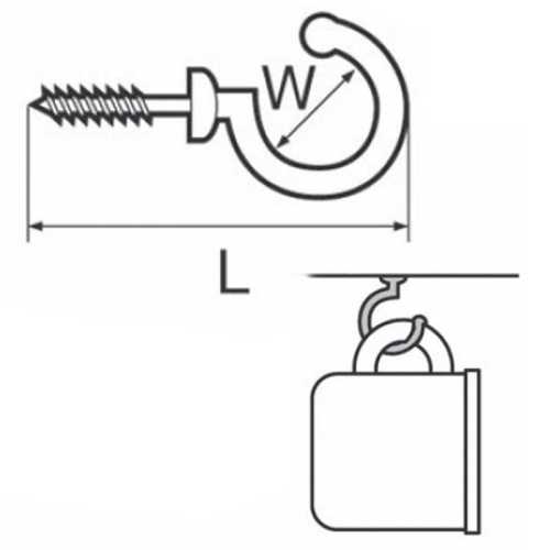 Gancetto portatazze in ottone cromato