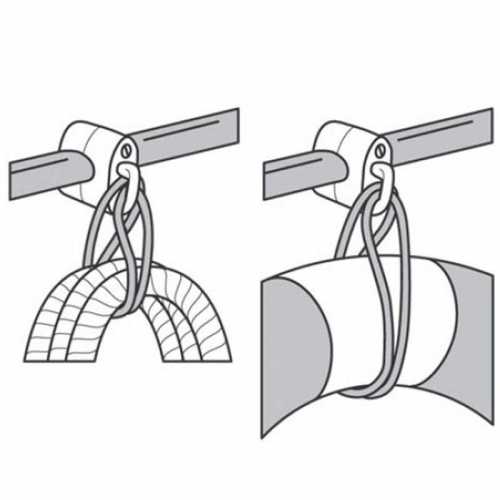 Gancio in Nylon con attacco a morsetto per pulpiti