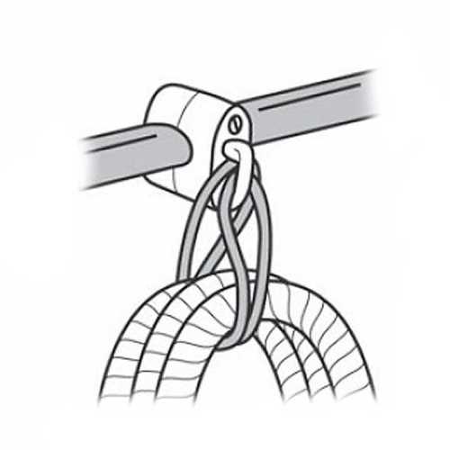 Gancio appendicime in Nylon con attacco a morsetto per pulpiti