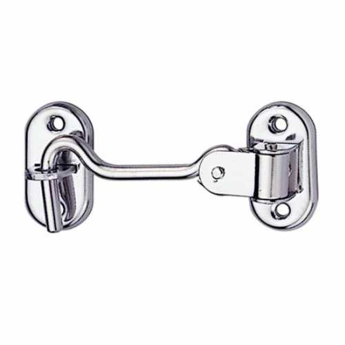 Gancio fermaporte doppio snodo in acciaio inox