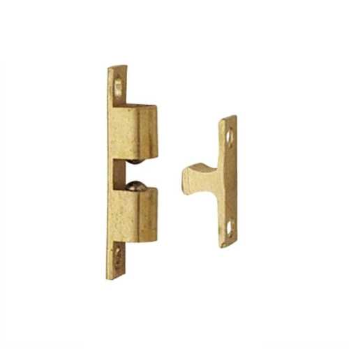 Blocco di arresto a spinta in ottone per cassetti e antine