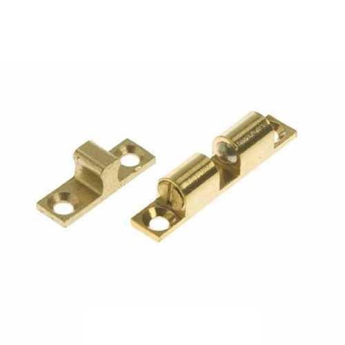 Blocco di arresto a spinta in ottone per cassetti e antine