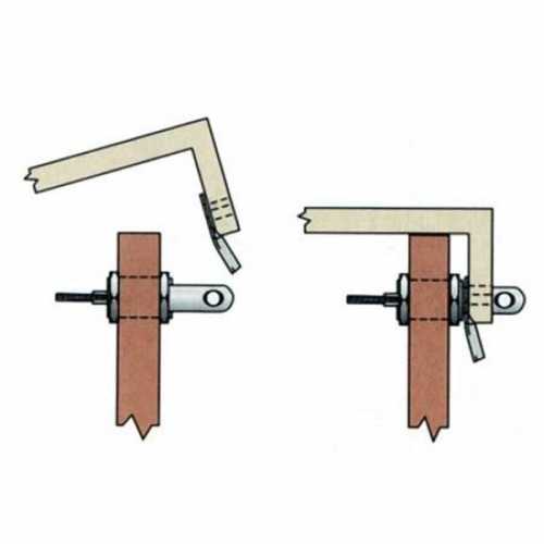 Chiusura a spinta in acciaio inox per gavoni