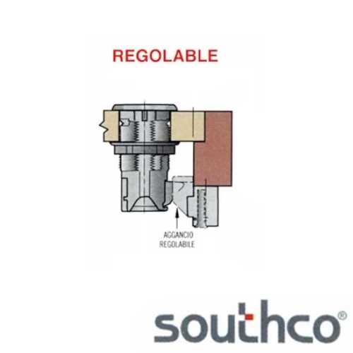 Chiusura a pulsante Southco Point Aggancio regolabile