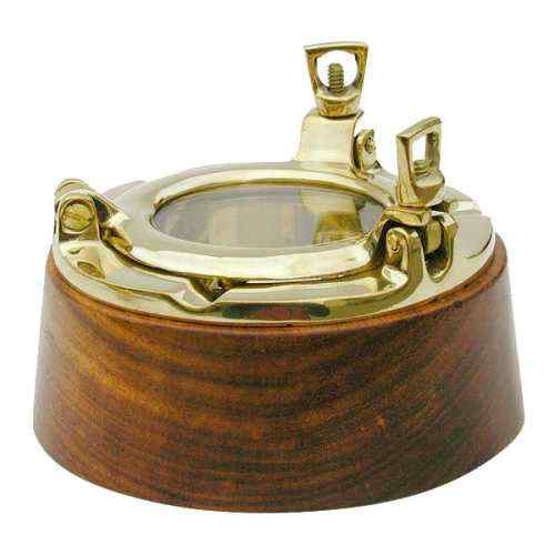 Posacenere con coperchio in vetro