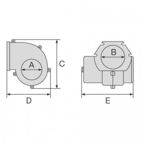 Aspiratore centrifugo flangiato Ocean