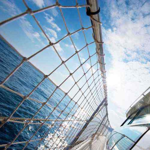 Rete di protezione rinforzata per battagliola esempio