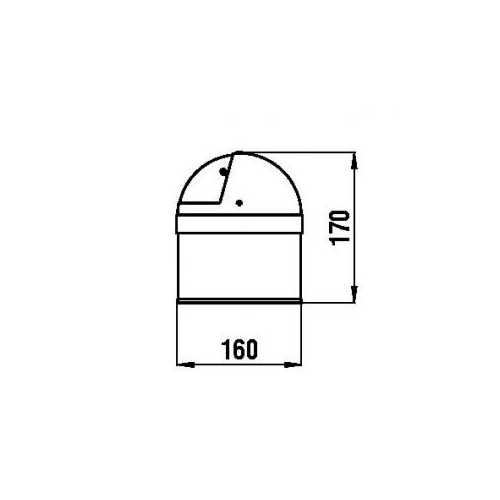 Bussola a chiesuola in acciaio Inox Urania BU7 Riviera