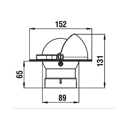 Bussola ad incasso Zenith BZ1C Riviera + calotta di protezione