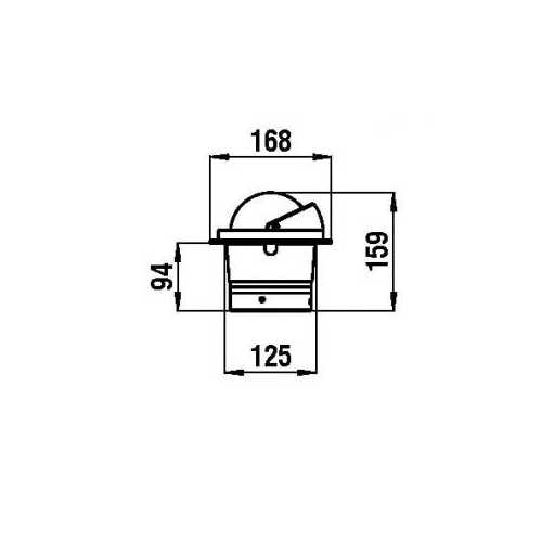 Bussola a incasso Urania BU3 Riviera con rosa ogni 2 Gradi