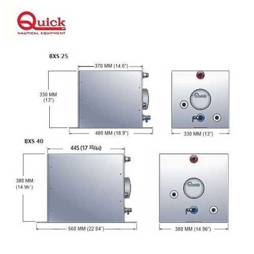 Boiler quadrato Quick BXS