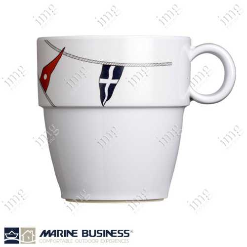 Servizio stoviglie 25 pezzi melamina Regata Marine Business Tazza Mug