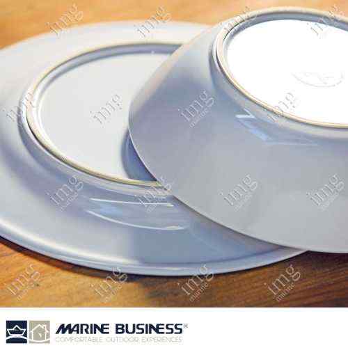 Set piatti 25 pezzi melamina Regata Marine Business Antiscivolo