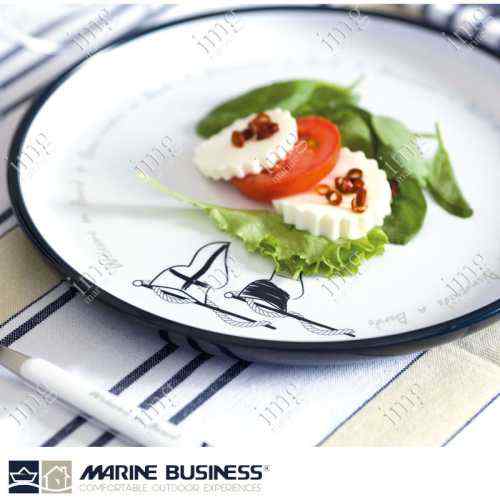 Piatti piani melamina Welcome on Board Marine Business