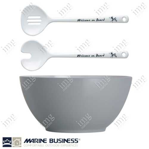 Insalatiera con posate Welcome on Board Marine Business