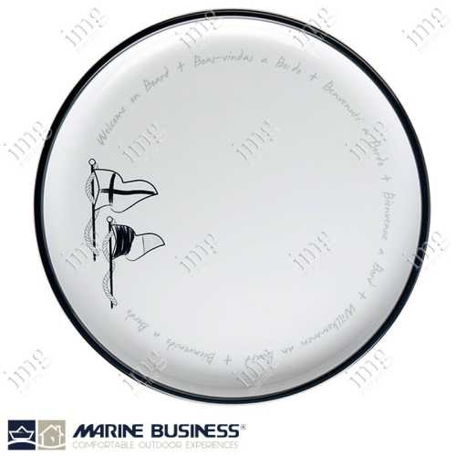 Set piatti 25 pezzi Welcome on Board Marine Business Piatto piano