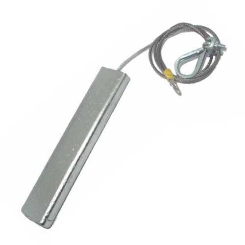 Anodo sospeso rettangolare in zinco