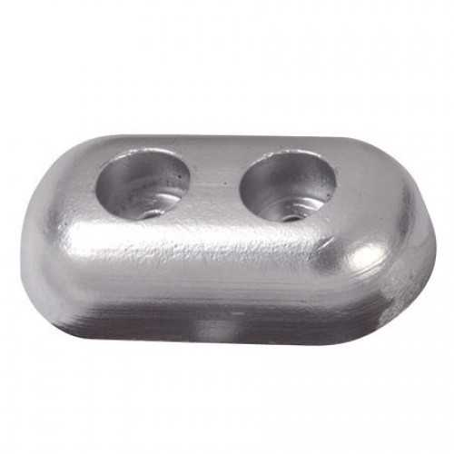 Anodo a piastra ovale in zinco per carena