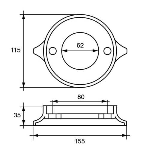 Anodo a collare per piede VOLVO 280