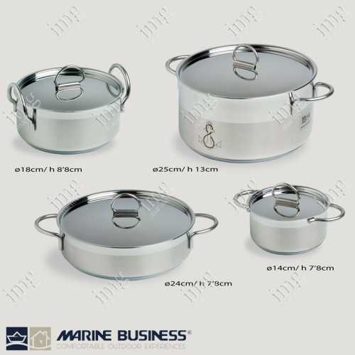 Batteria da cucina 7 pezzi Marine Business