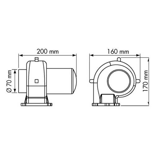Aspiratore centrifugo Plastimo